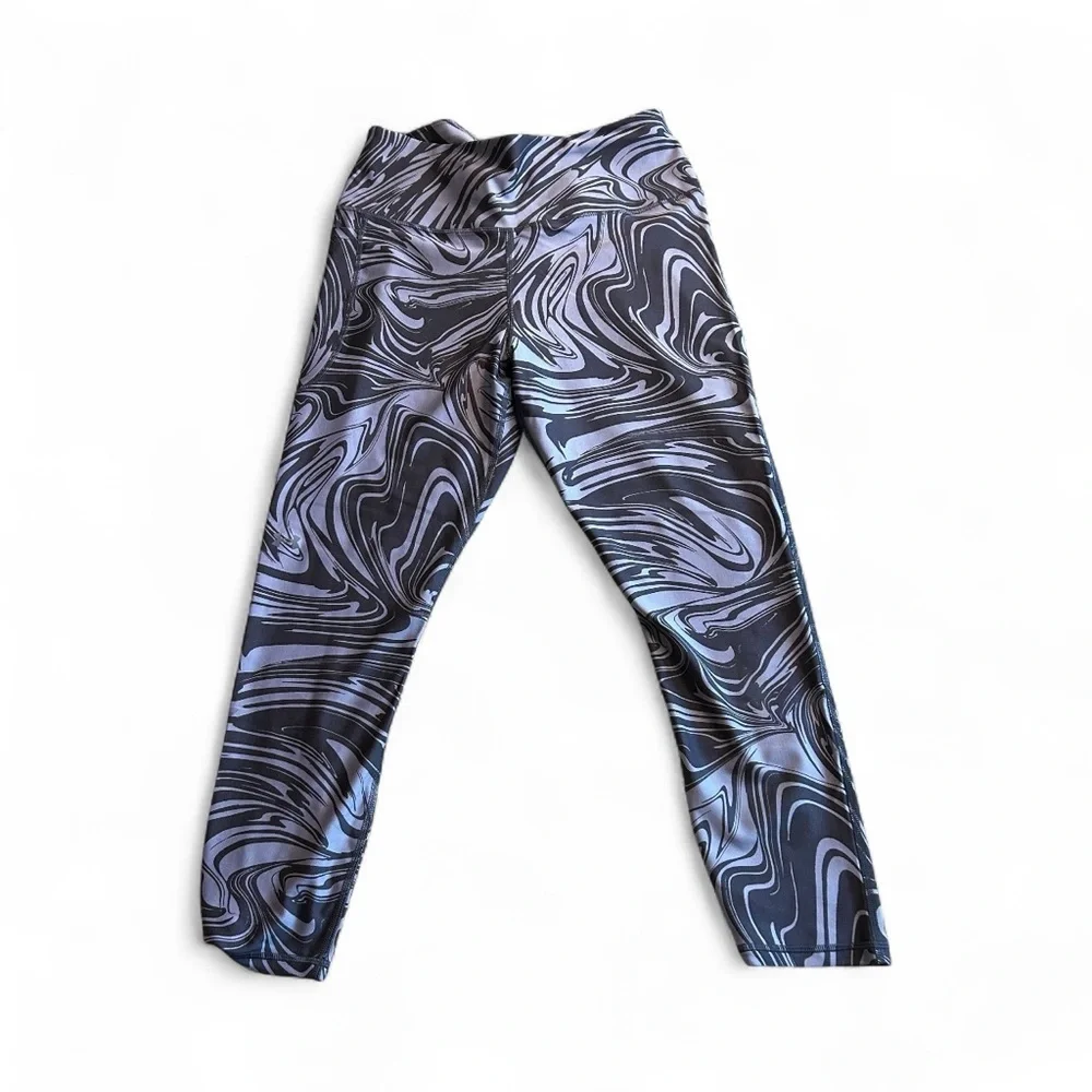 Under Armour Swirl Pattern Leggings - Black and purple